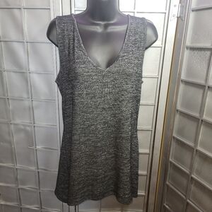 Plush size large black tank top with lace on back